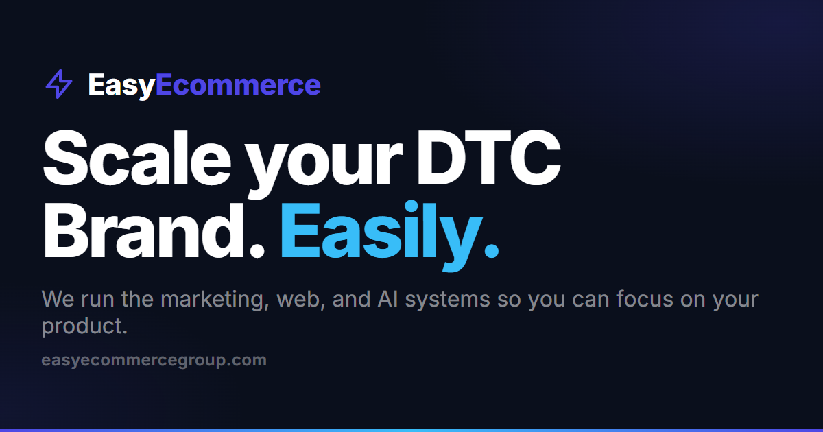 Easy Ecommerce Group | Growth Partners